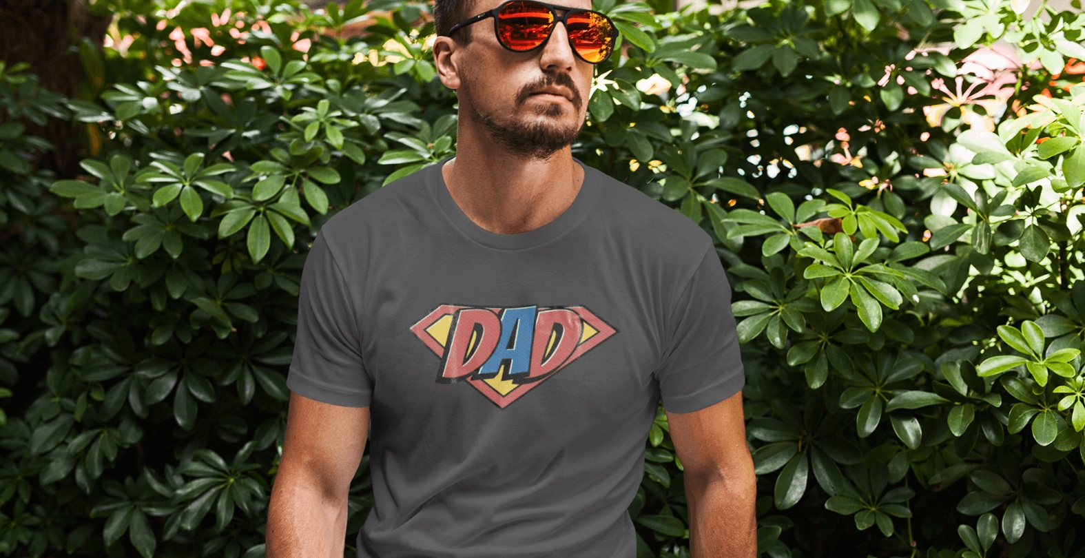 T-shirt Humoristique Dad With Three Daughters - Coton Gildan, Coupe Loose, Pour La Fête Des Pères