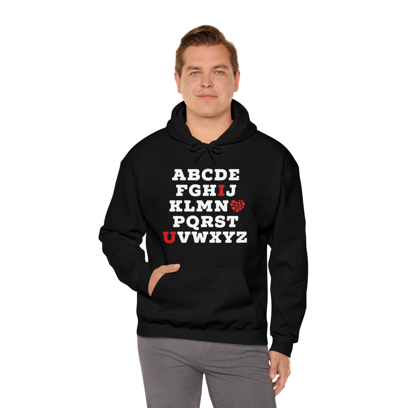 I Love You Alphabet Unisex Hoodie