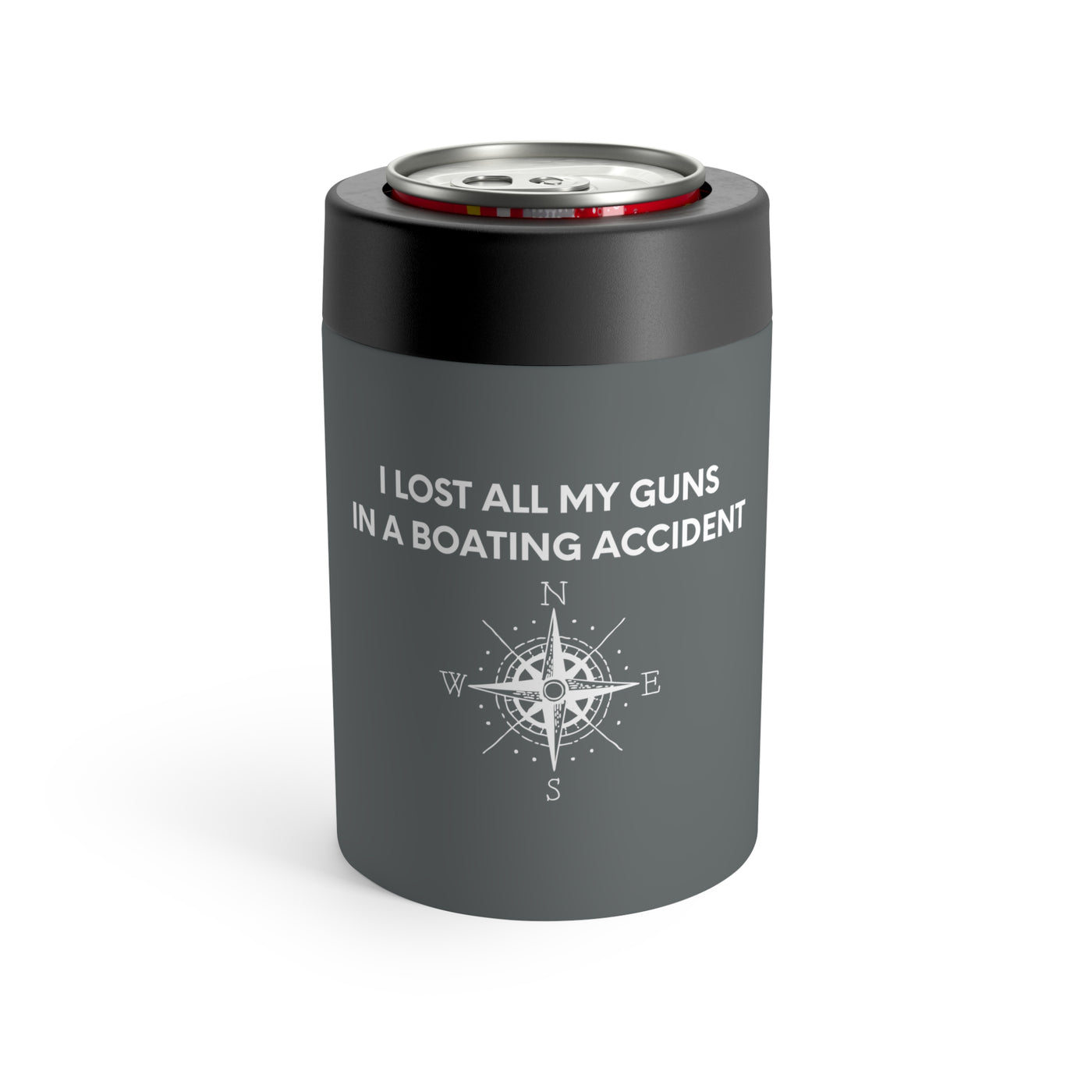 I Lost All My Guns In A Boating Accident Stainless Steel Can Holder