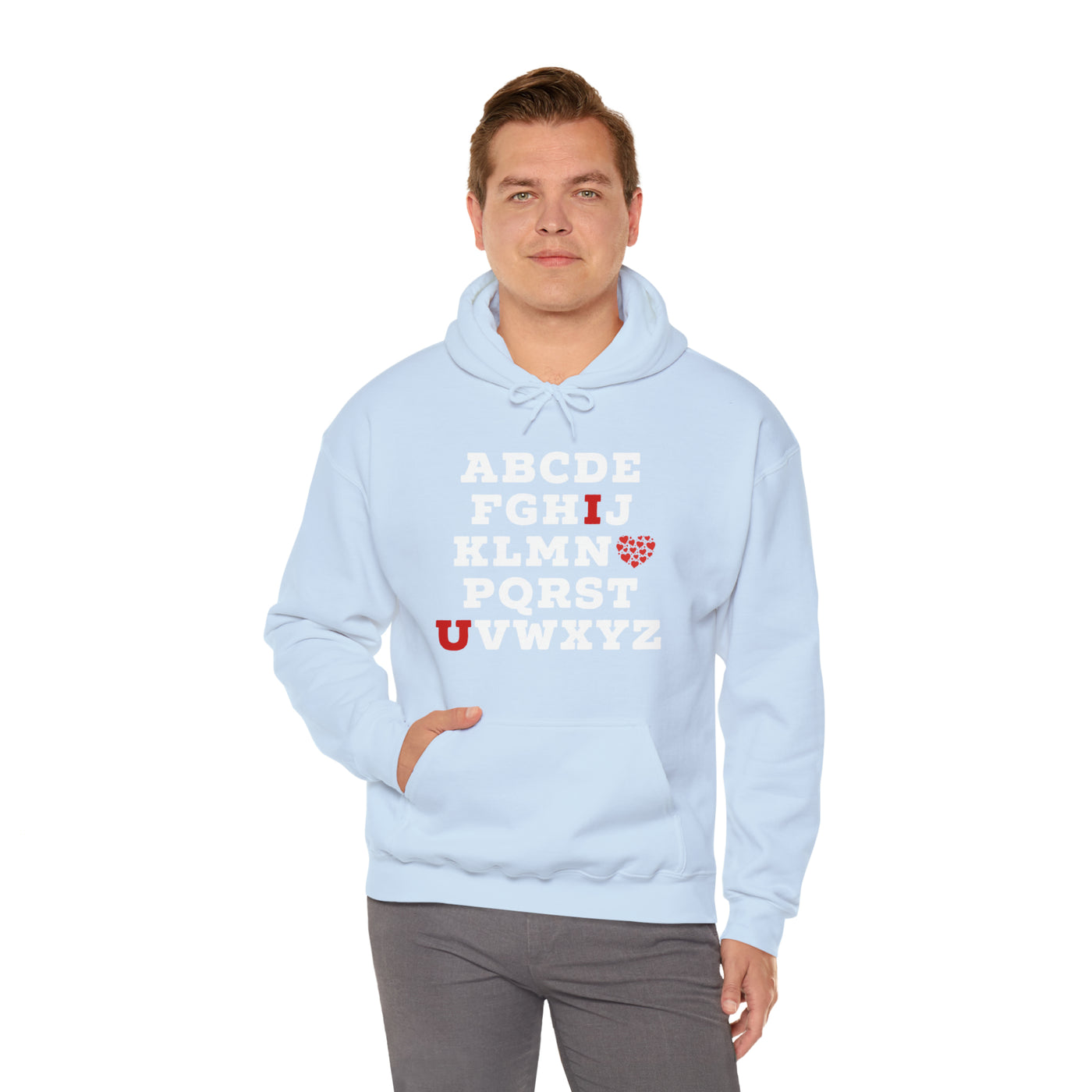 I Love You Alphabet Unisex Hoodie