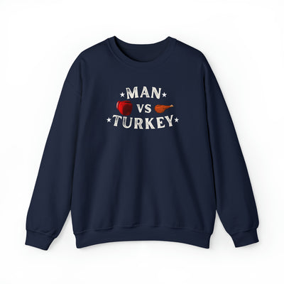 Man Vs Turkey Crewneck Sweatshirt