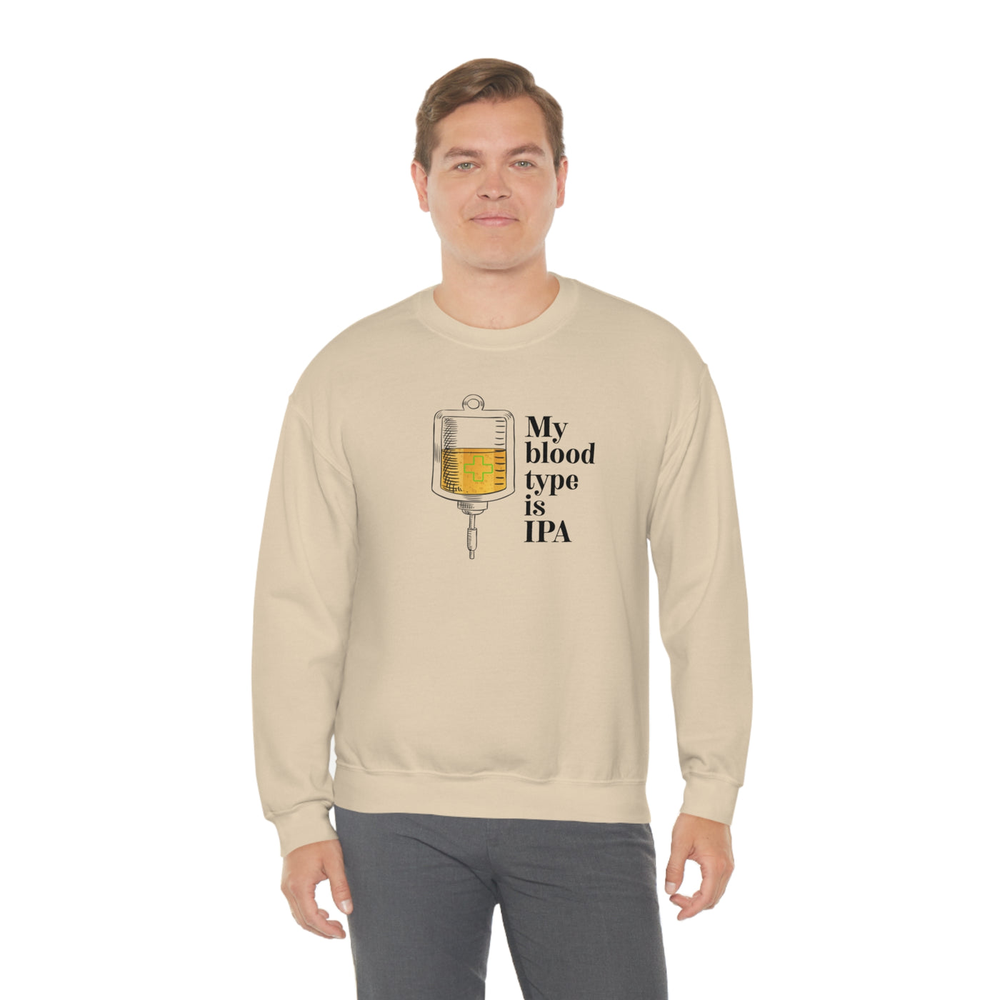 My Blood Type Is IPA Crewneck Sweatshirt