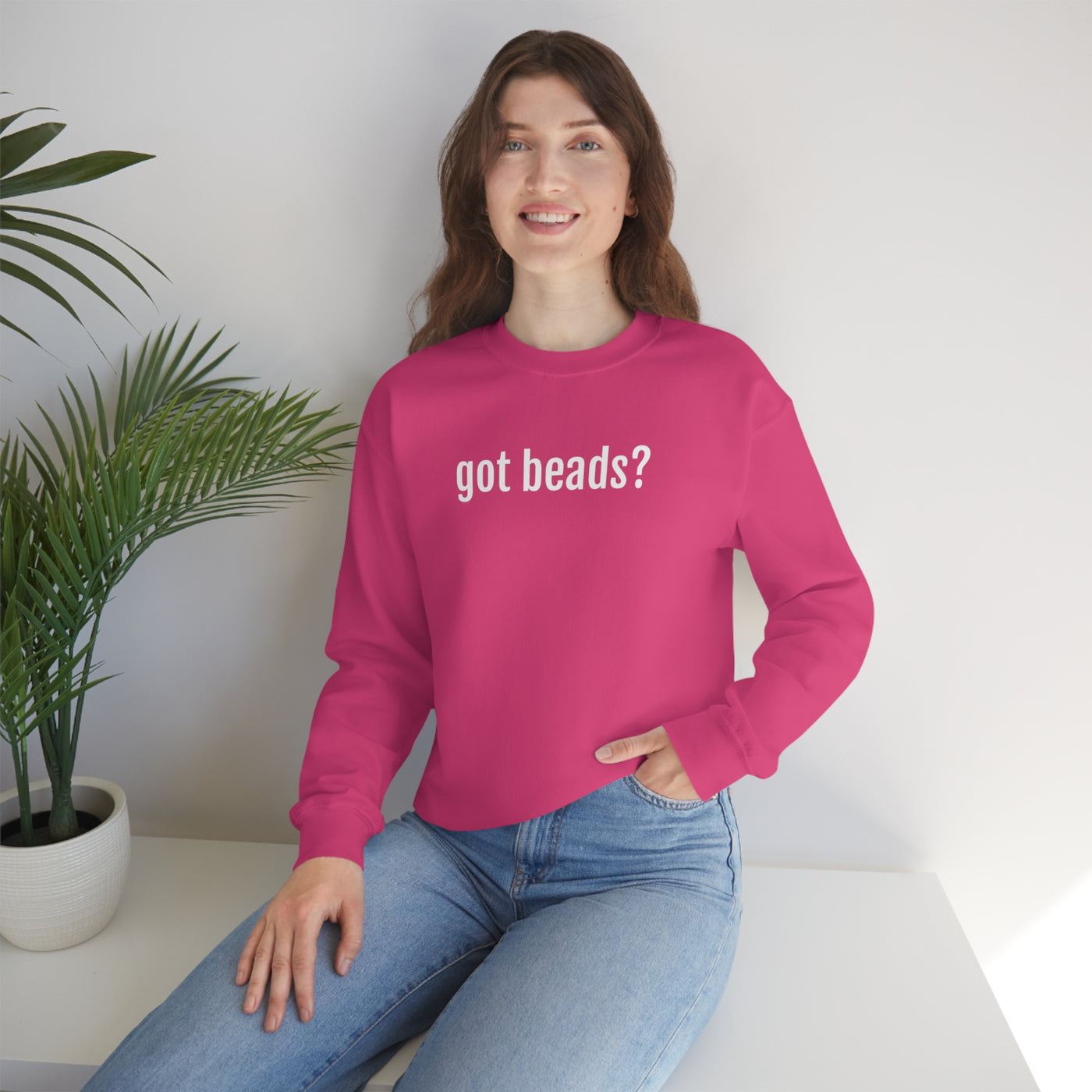 Got Beads? Crewneck Sweatshirt