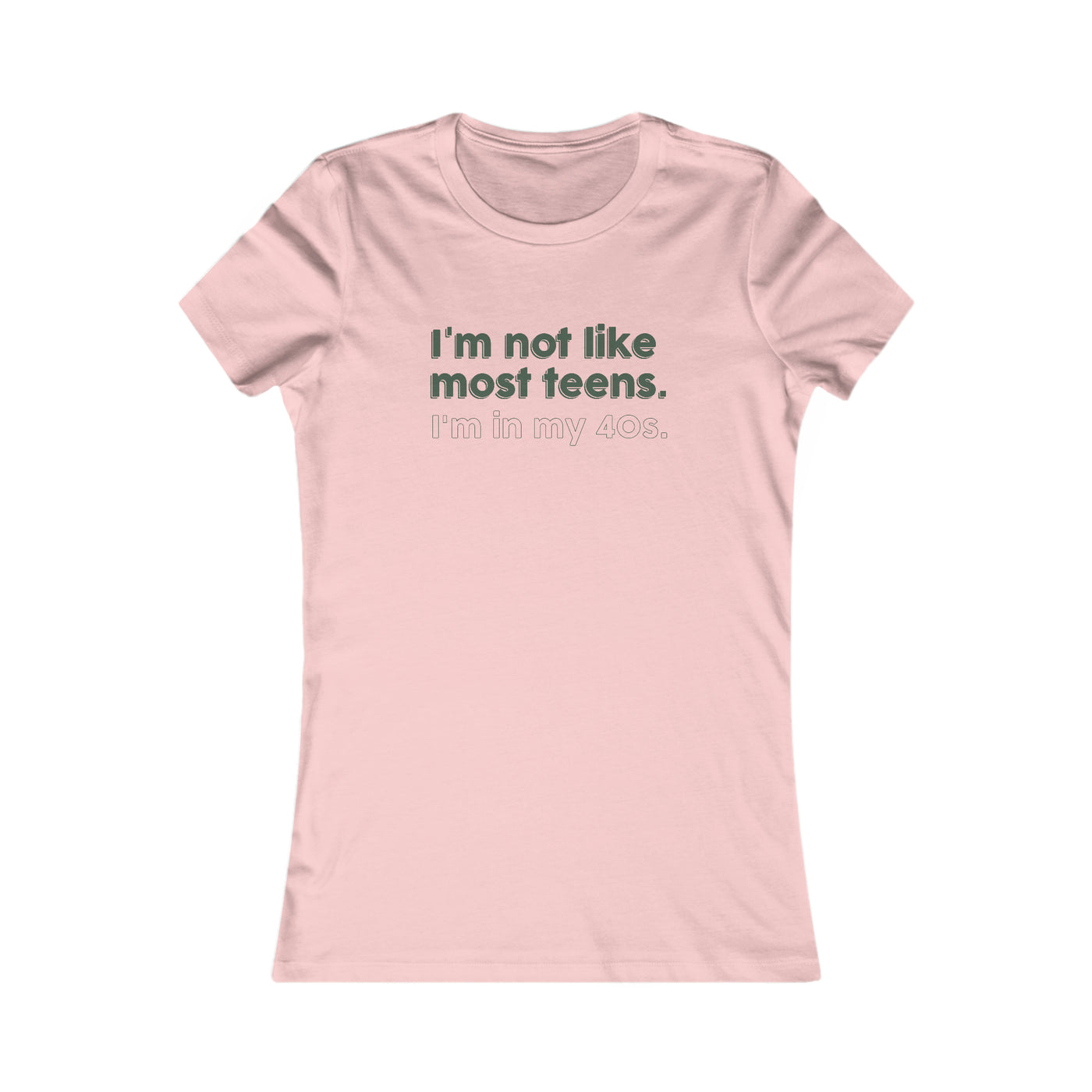 I'm Not Like Most Teens. I'm In My 40s Women's Favorite Tee