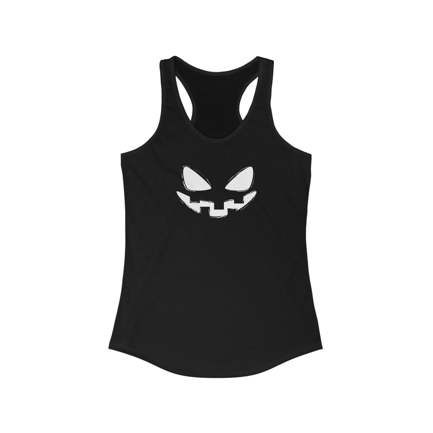 Scary Pumpkin Face Women's Racerback Tank