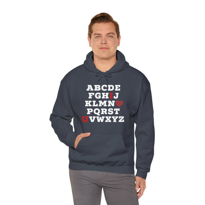 I Love You Alphabet Unisex Hoodie