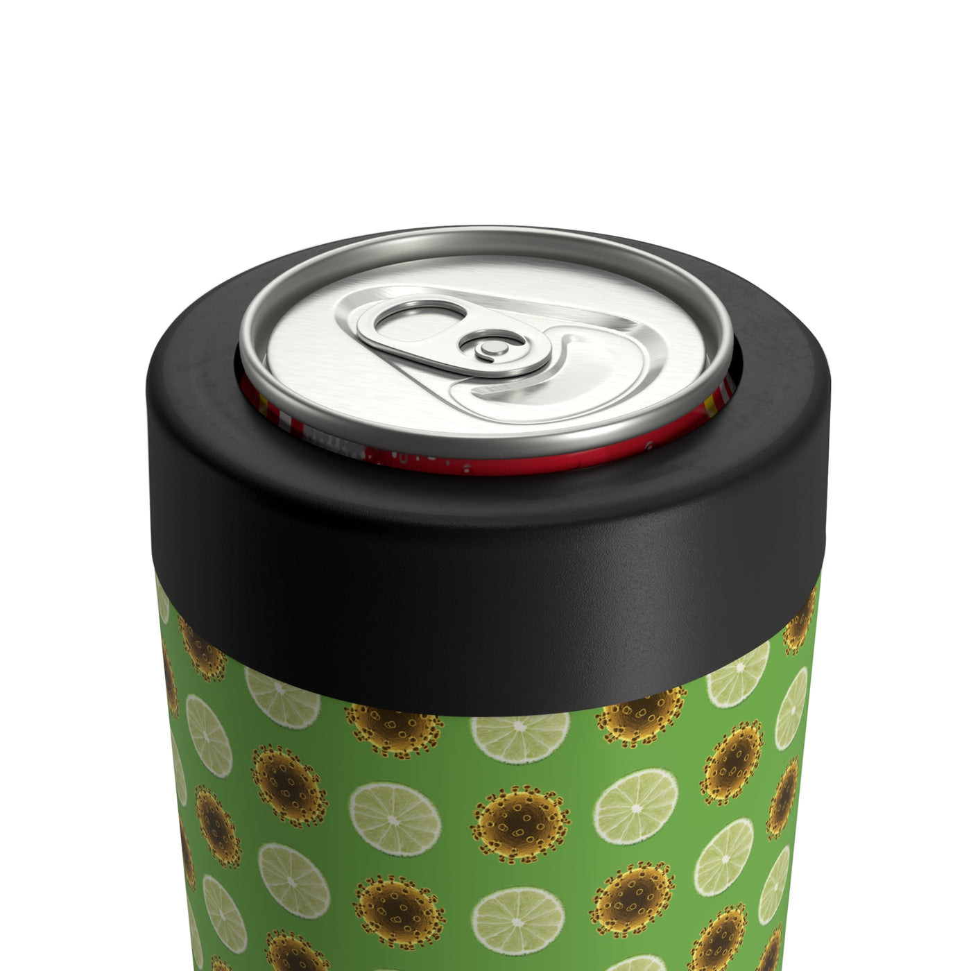 Corona with Limes Stainless Steel Can Holder