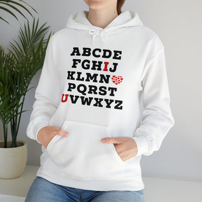 I Love You Alphabet Unisex Hoodie