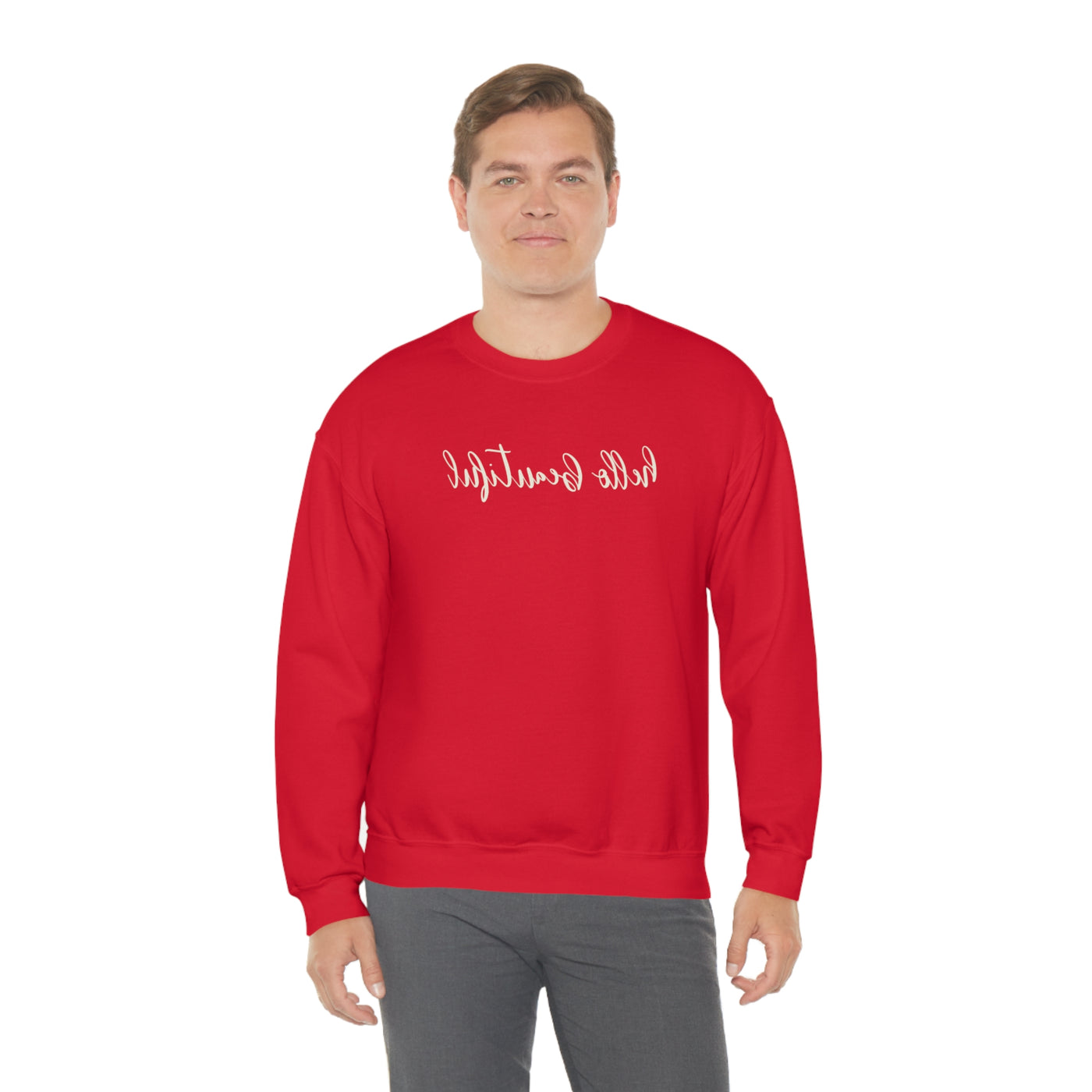 Hello Beautiful Crewneck Sweatshirt