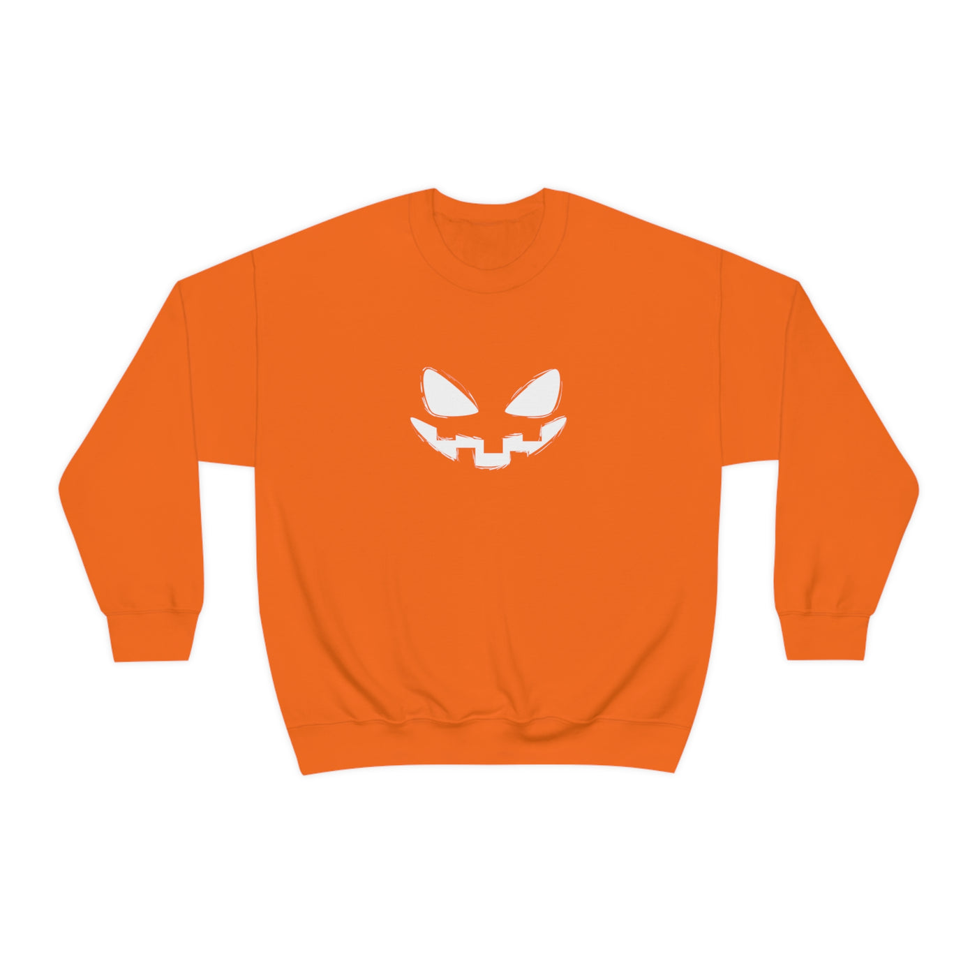 Scary Pumpkin Face Crewneck Sweatshirt