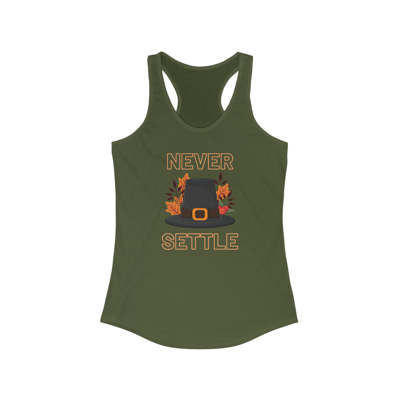 Never Settle Women's Racerback Tank