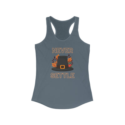 Never Settle Women's Racerback Tank