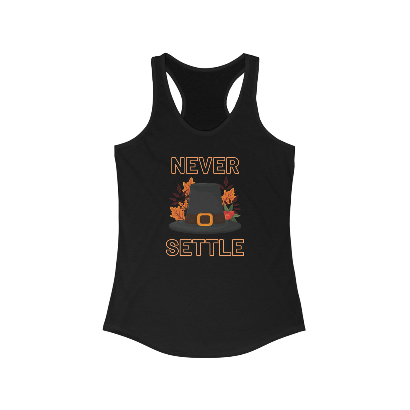 Never Settle Women's Racerback Tank