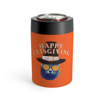 Happy Catsgiving Stainless Steel Can Holder