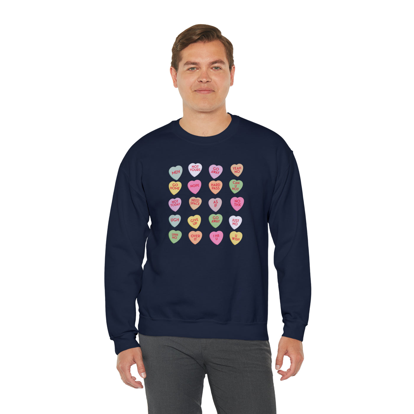 End-Of-Conversation Hearts Crewneck Sweatshirt