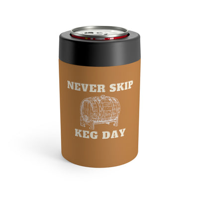 Never Skip Keg Day Stainless Steel Can Holder