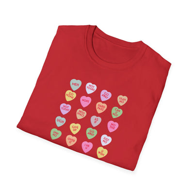 End-Of-Conversation Hearts Unisex T-Shirt