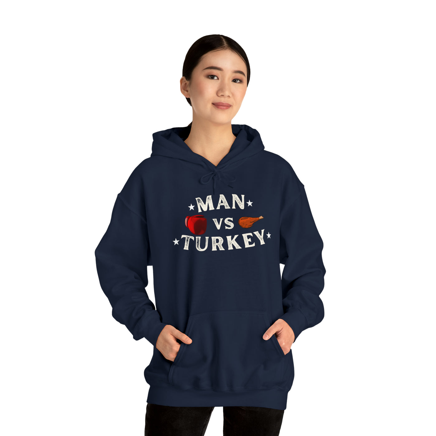 Man Vs Turkey Unisex Hoodie