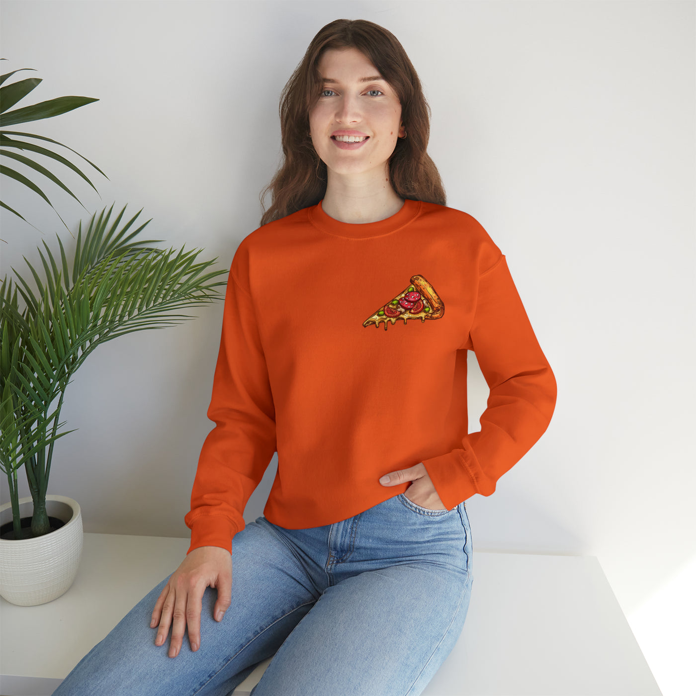 Pizza Slice Crewneck Sweatshirt