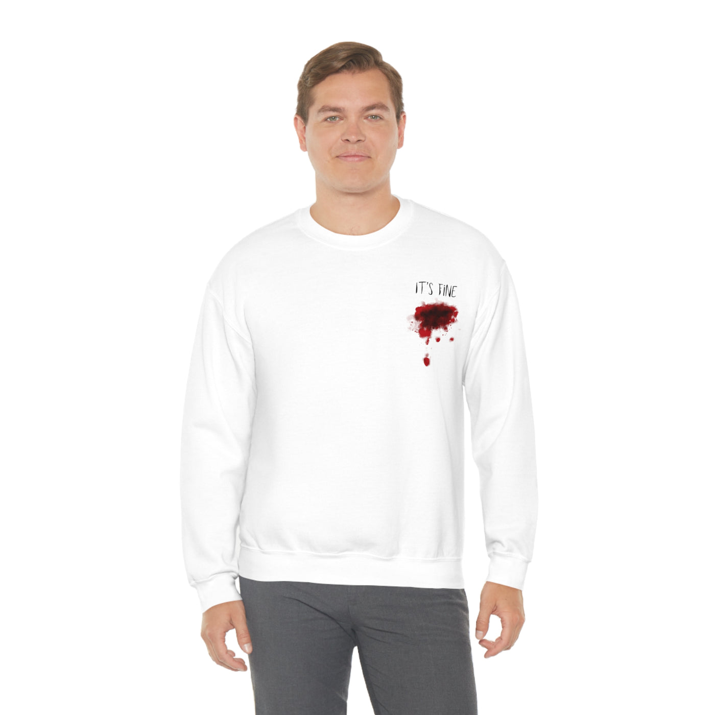 It's Fine Bloody Wound Crewneck Sweatshirt