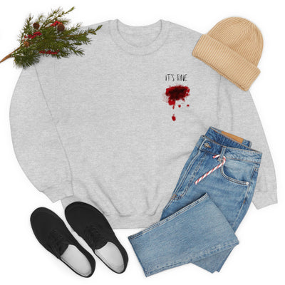 It's Fine Bloody Wound Crewneck Sweatshirt