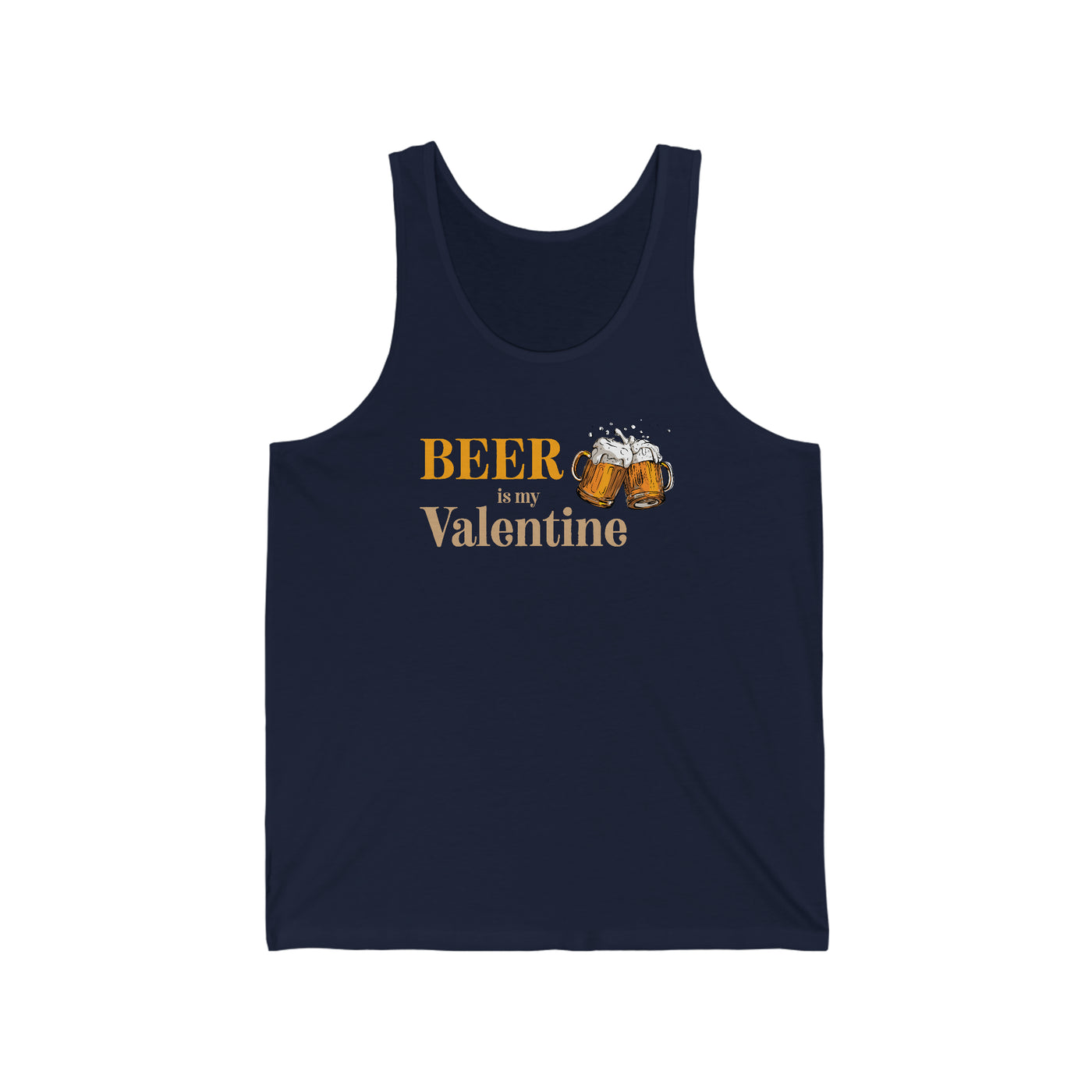 Beer Is My Valentine Unisex Tank Top