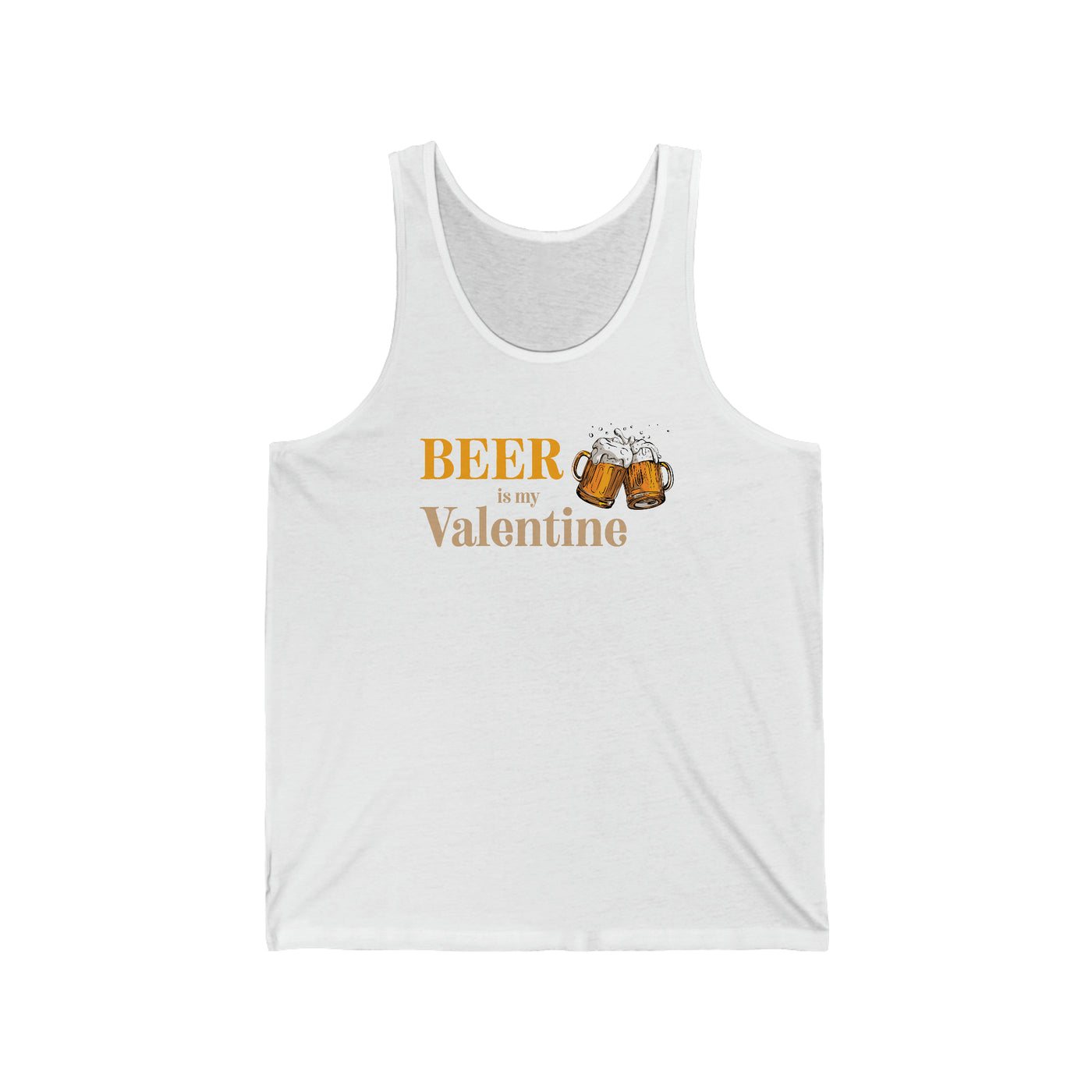 Beer Is My Valentine Unisex Tank Top