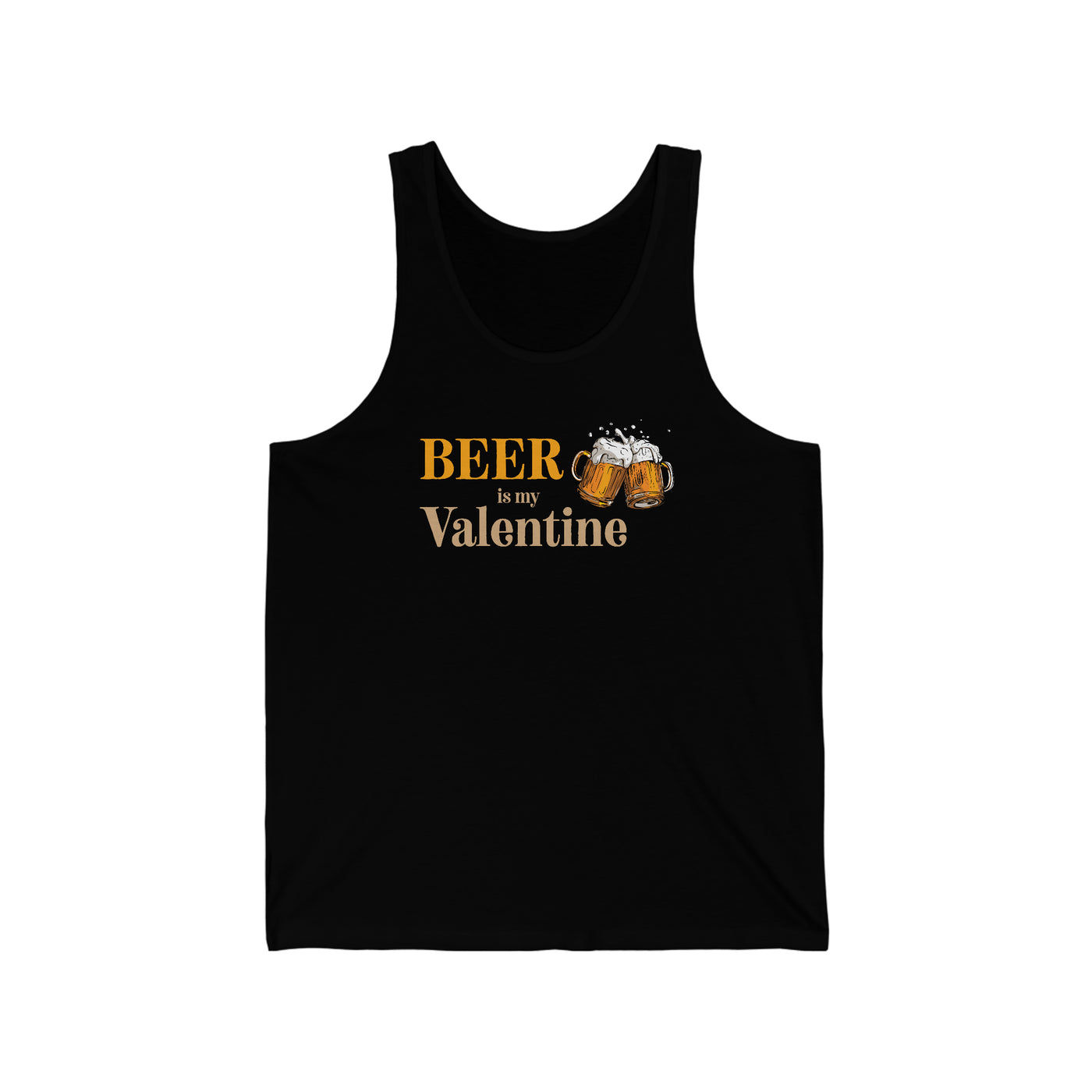 Beer Is My Valentine Unisex Tank Top