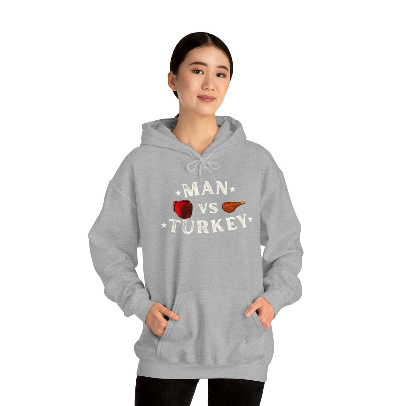 Man Vs Turkey Unisex Hoodie