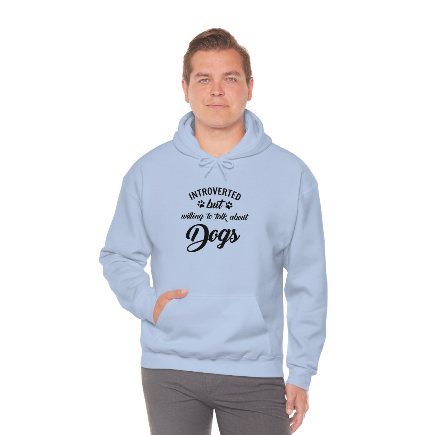 Introverted But Willing To Talk About Dogs Unisex Hoodie