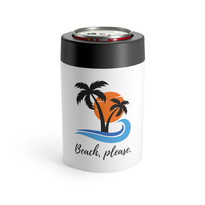 Beach, Please Stainless Steel Can Holder