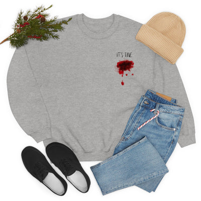 It's Fine Bloody Wound Crewneck Sweatshirt