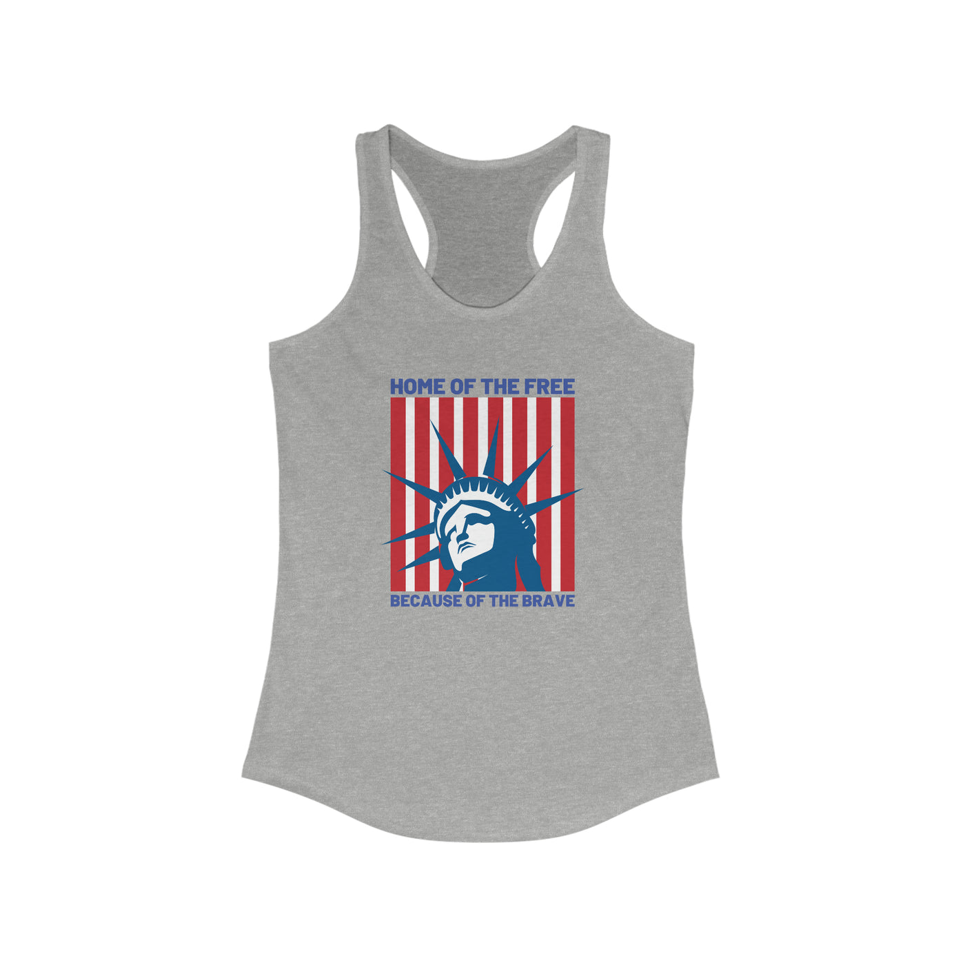 Home Of The Free Because Of The Brave Women's Racerback Tank