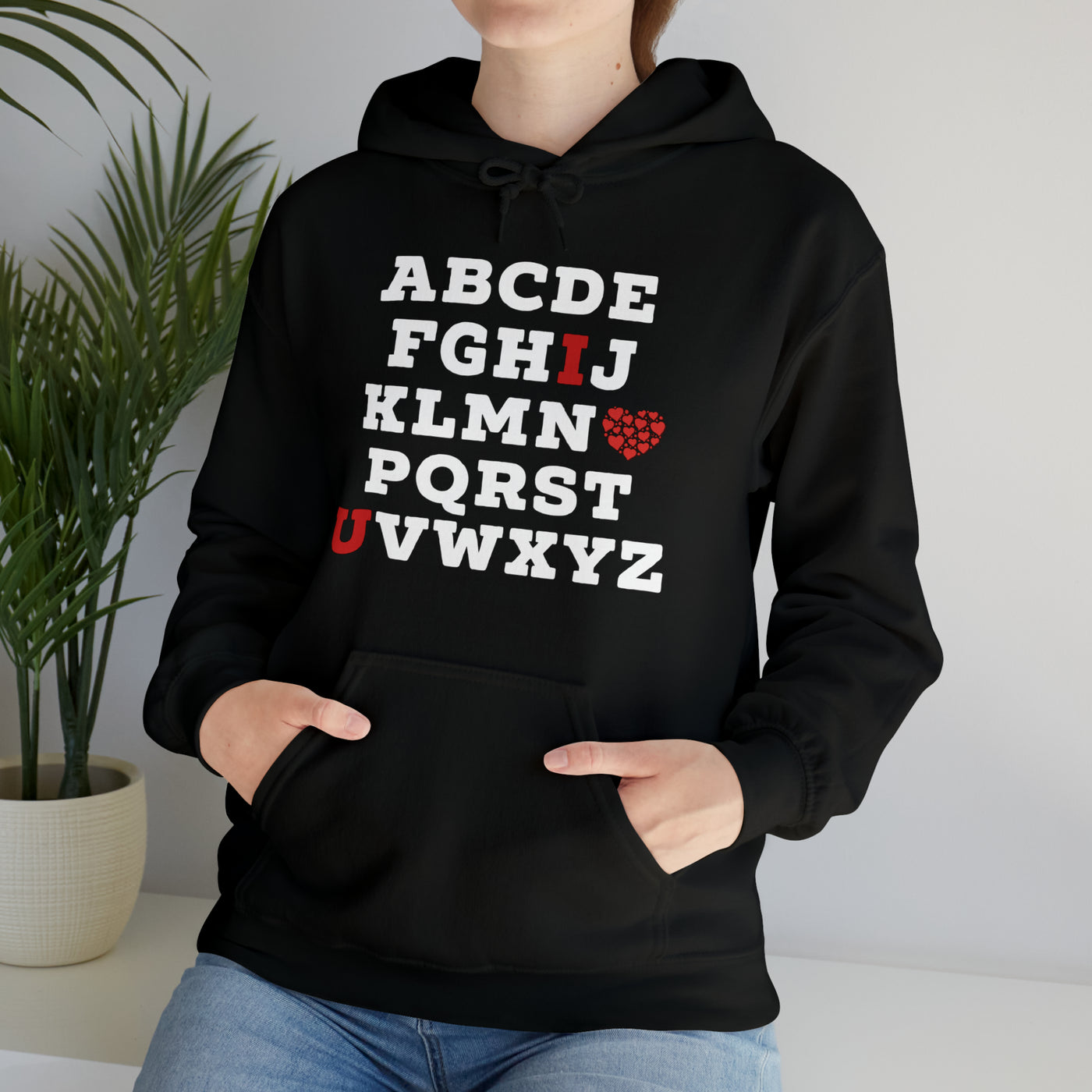 I Love You Alphabet Unisex Hoodie