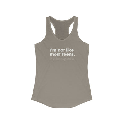 I'm Not Like Most Teens I'm In My 30s Women's Racerback Tank