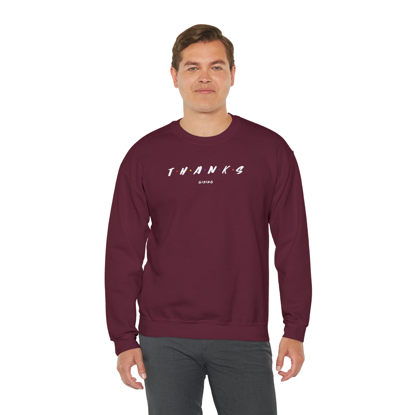 T•H•A•N•K•S Giving Crewneck Sweatshirt