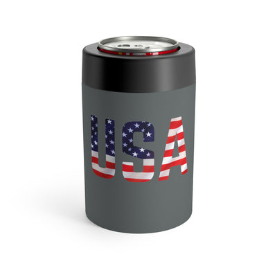 Flag USA Stainless Steel Can Holder