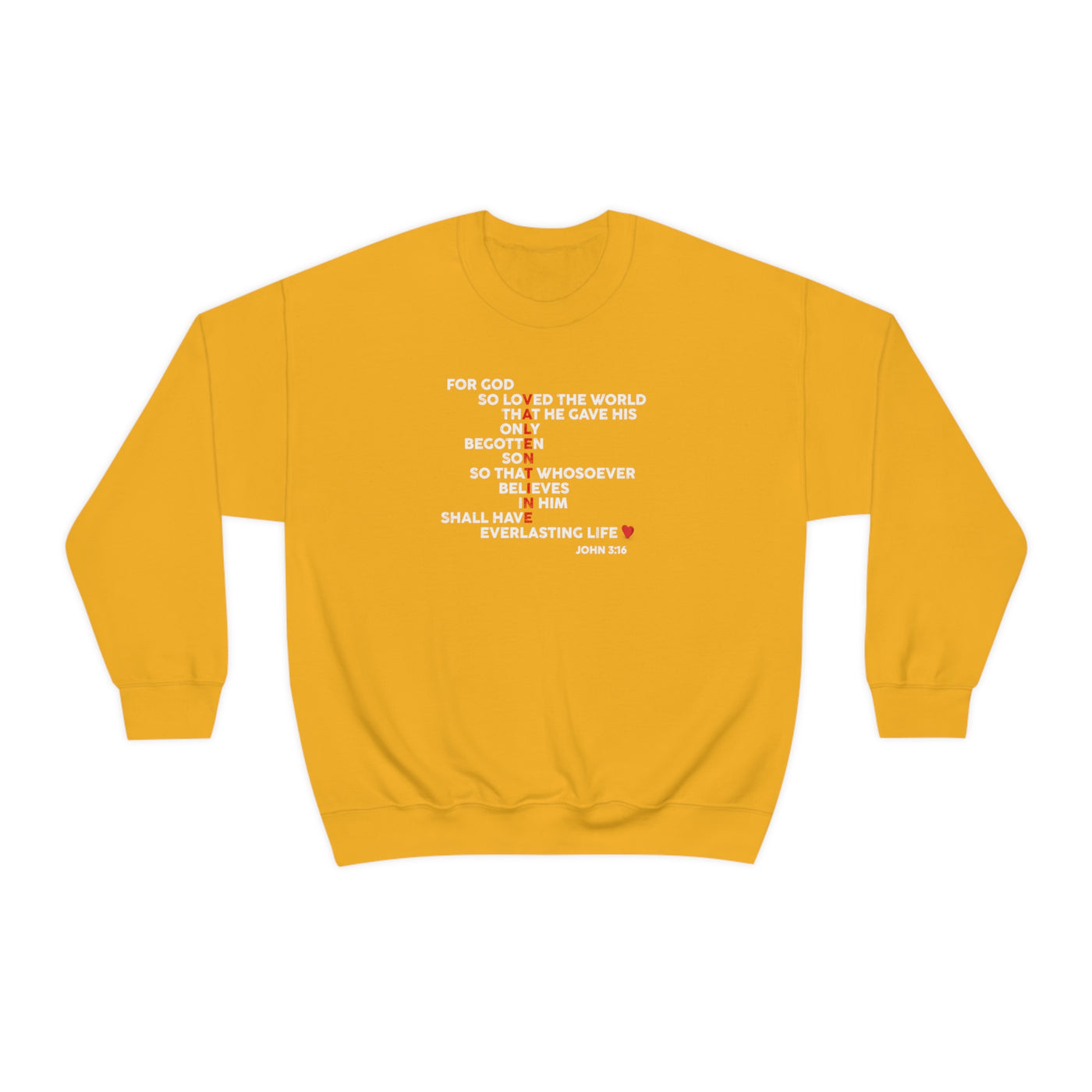 For God So Loved His Valentine Crewneck Sweatshirt