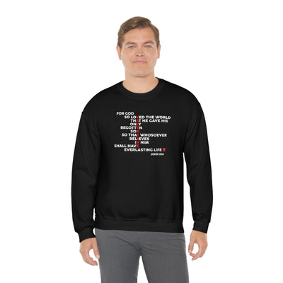 For God So Loved His Valentine Crewneck Sweatshirt