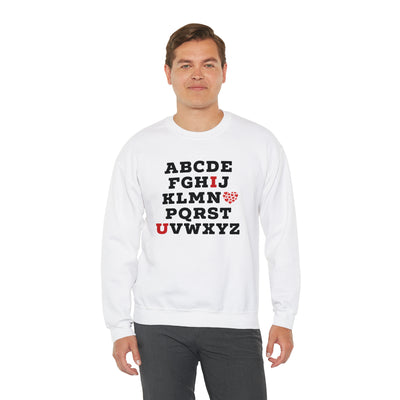 I Love You Alphabet Crewneck Sweatshirt