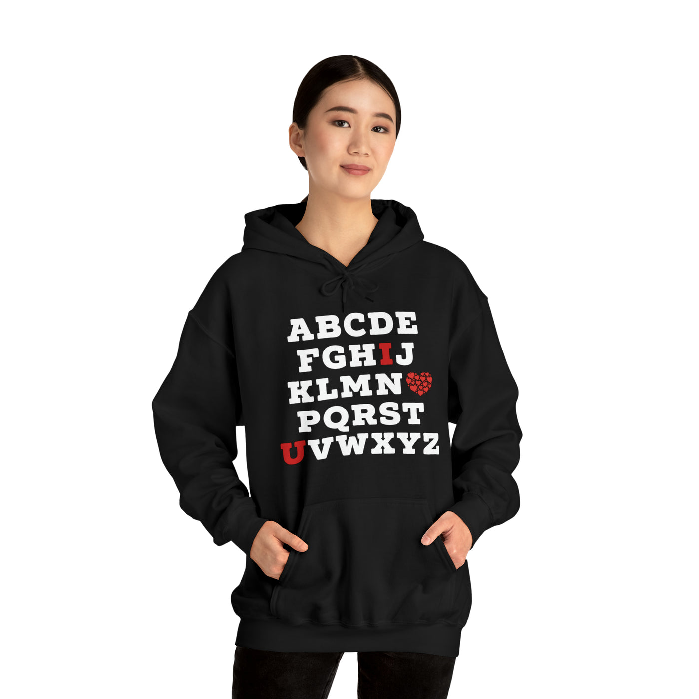 I Love You Alphabet Unisex Hoodie