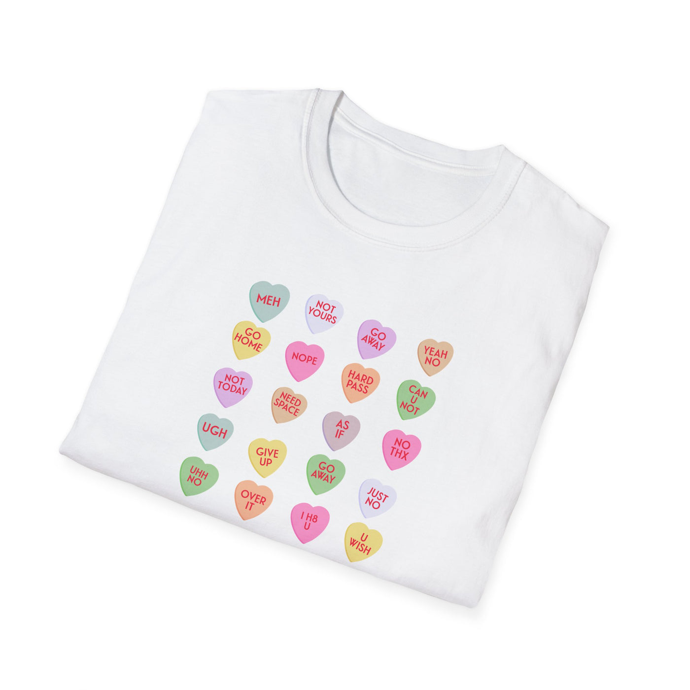 End-Of-Conversation Hearts Unisex T-Shirt