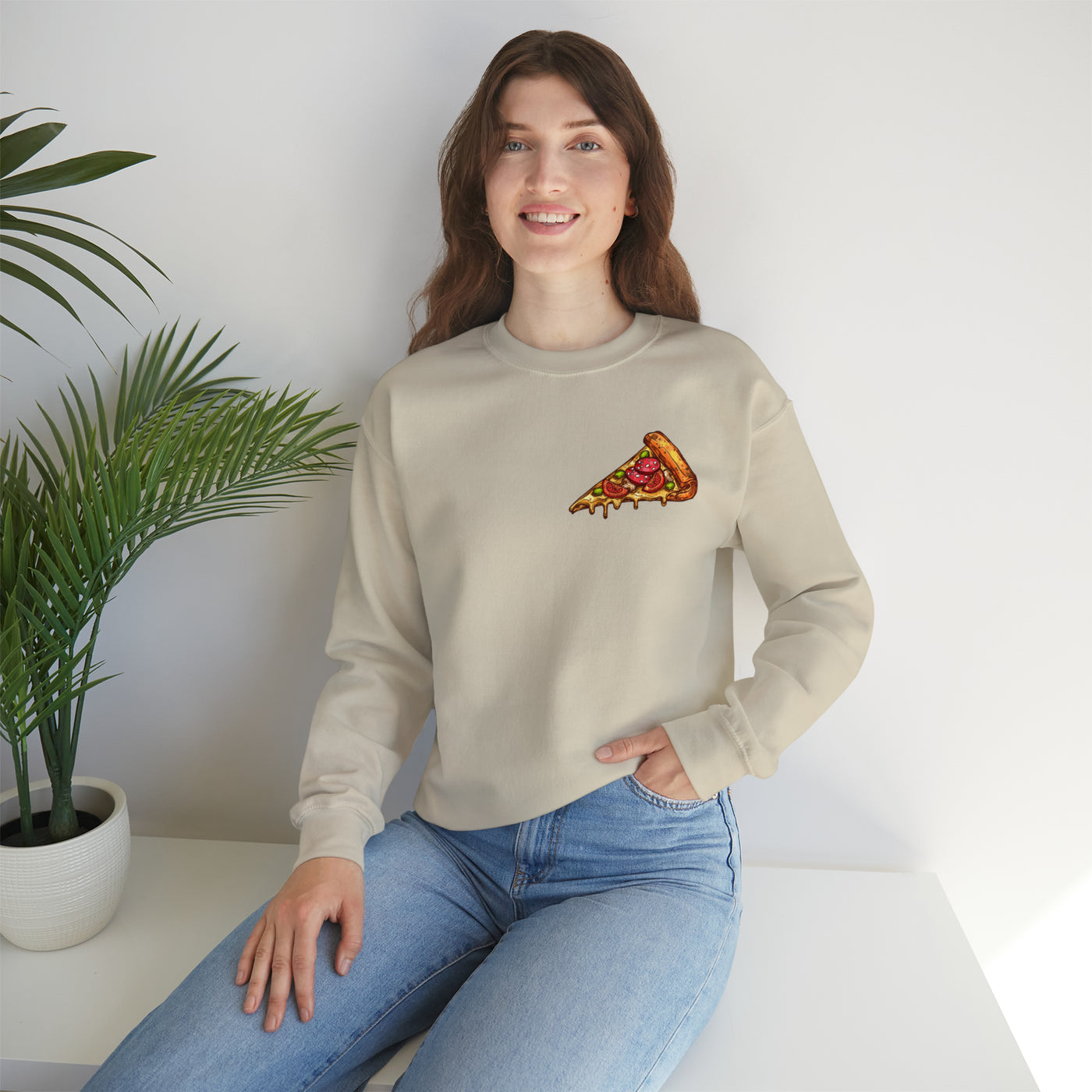 Pizza Slice Crewneck Sweatshirt