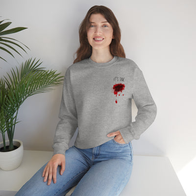 It's Fine Bloody Wound Crewneck Sweatshirt