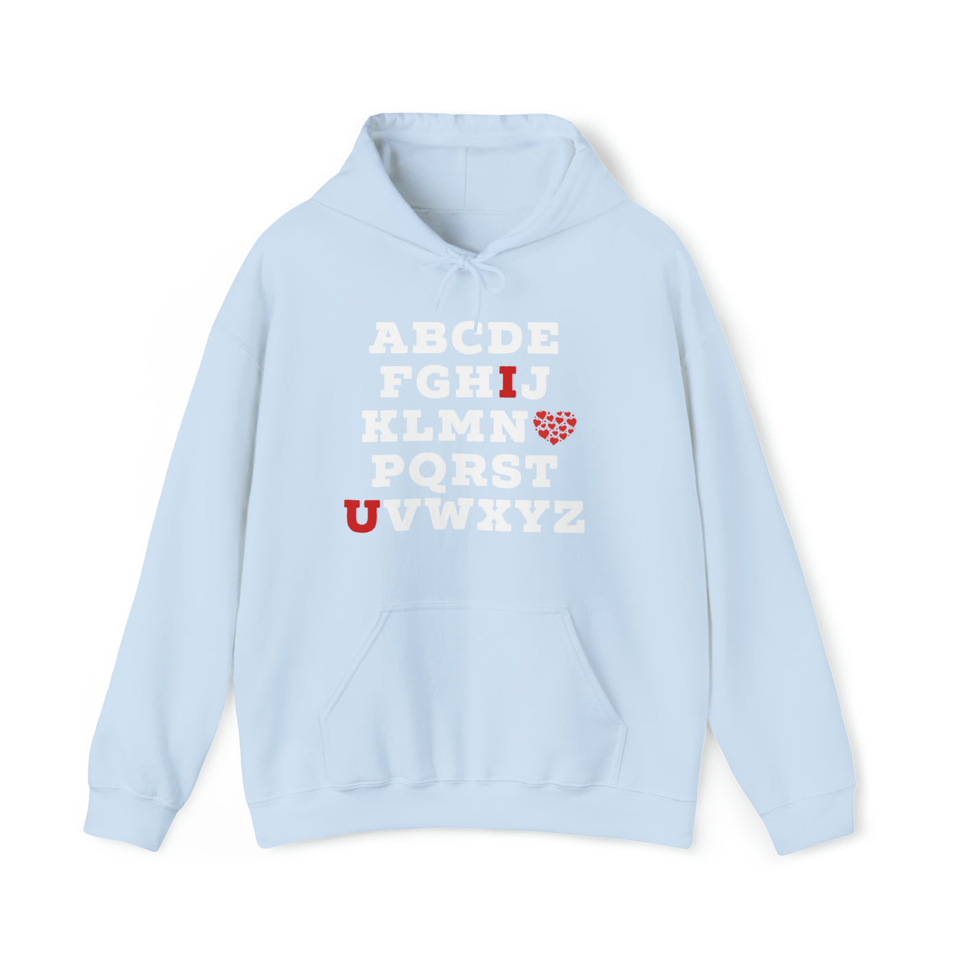 I Love You Alphabet Unisex Hoodie