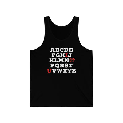 I Love You Alphabet Unisex Tank Top