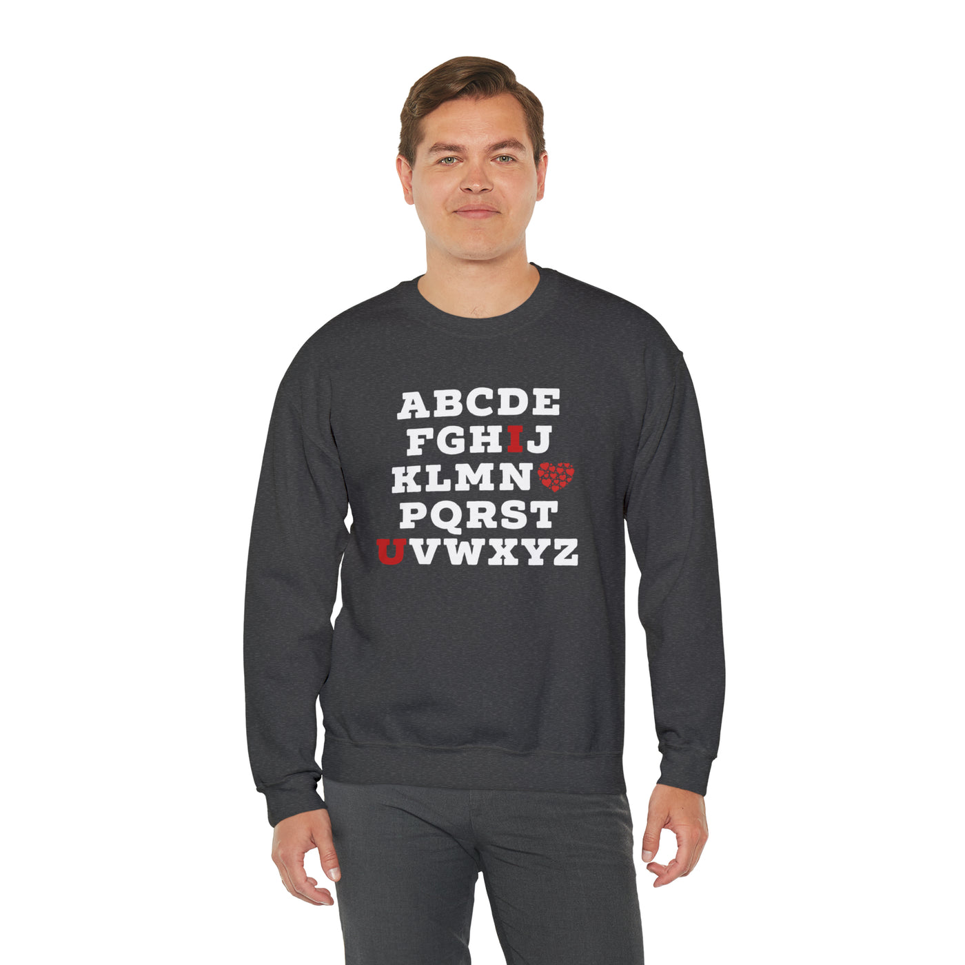 I Love You Alphabet Crewneck Sweatshirt