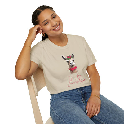 Llama Be Your Valentine Unisex T-Shirt