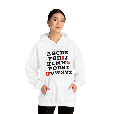 I Love You Alphabet Unisex Hoodie