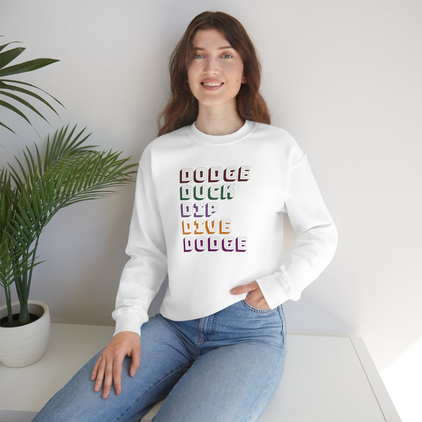 Dodge Duck Dip Dive Dodge Crewneck Sweatshirt